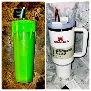 Starbucks tumbler and Stanley tumbler bundle